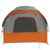  4 személyes szürke és narancssárga vízálló kupolás kempingsátor