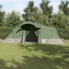  Családi sátor ablakkal, zöld, 6 fő részére, vízálló