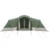  Családi sátor ablakkal, zöld, 6 fő részére, vízálló