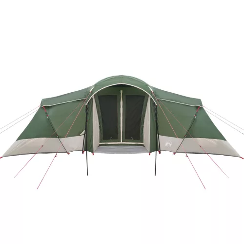  Családi sátor ablakkal, zöld, 6 fő részére, vízálló