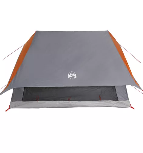  Családi Sátor A-keretes 7 Fős Szürke és Narancs Vízálló