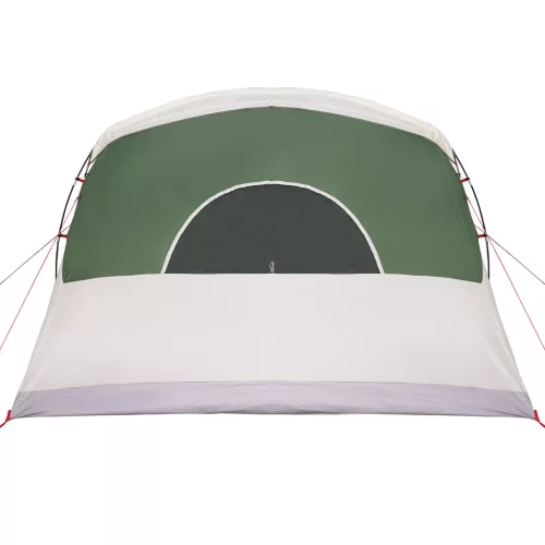  Családi sátor ablakokkal alagúttal zöld 8 személyes vízálló