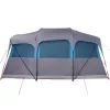  Családi sátor ablakkal, dóm kék, 10 fős vízálló