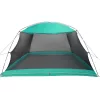  Kemping Szúnyogháló Ajtóval Zöld 4-Személyes Vízálló