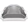  Kemping Zsákmány Háló Ajtókkal Szürke 8-Fős Vízálló