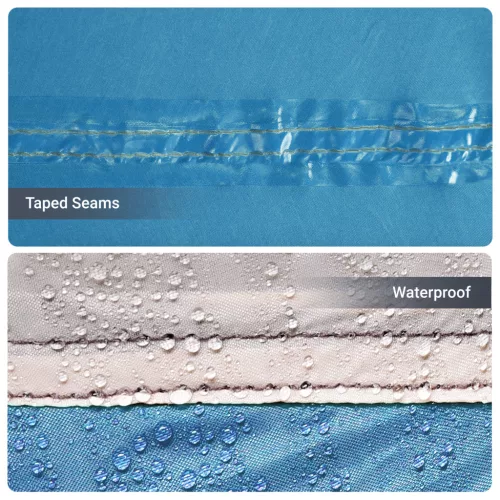  Kemping sátor ablakkal Kék 12 fő Vízálló