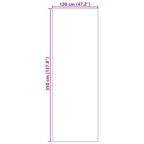  Mosható Fekete Mosdófelület 120x350 cm