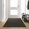  Ajtószőnyeg Antracit és fekete 120 x 400 cm 100% Poliamid