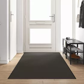    Ajtószőnyeg Antracit és fekete 120 x 400 cm 100% Poliamid