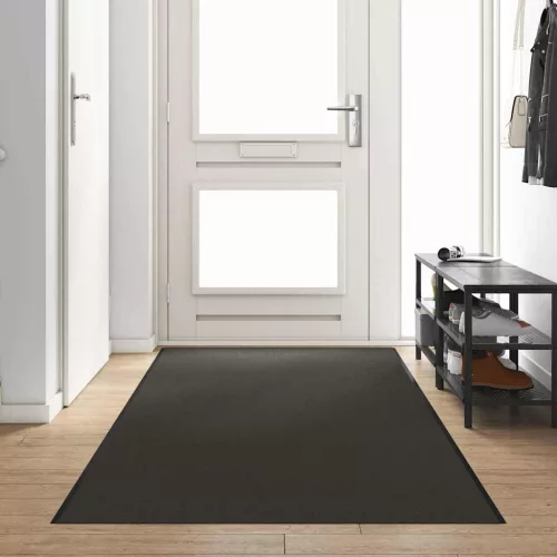 Ajtószőnyeg Antracit és fekete 120 x 400 cm 100% Poliamid