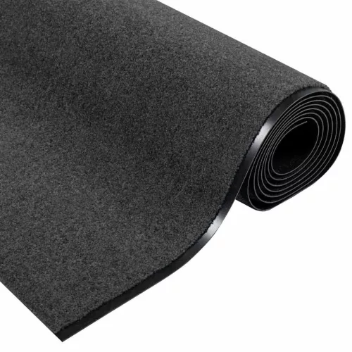  Ajtószőnyeg Antracit és fekete 120 x 400 cm 100% Poliamid