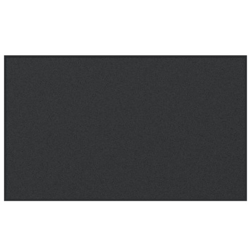  Szögletes Lábtörlő Fekete 90x150 cm