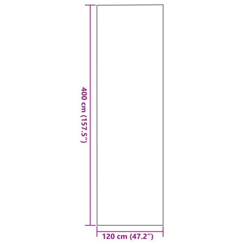  Ajtószőnyeg Téglalap Antracit 120x400 cm