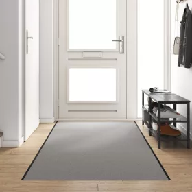  Négyszögletes Ajtószőnyeg Szürke 120x400 cm