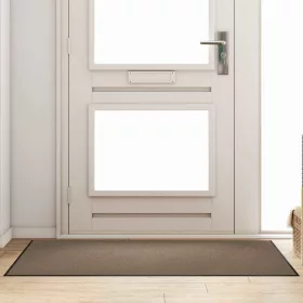   Ajtószőnyeg Beige és fekete 90 x 150 cm Polipropilén és vinil