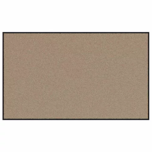  Ajtószőnyeg Beige és fekete 90 x 150 cm Polipropilén és vinil