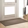  Ajtószőnyeg Beige és fekete 90 x 150 cm Polipropilén és vinil