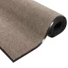  Ajtószőnyeg Beige és fekete 90 x 150 cm Polipropilén és vinil