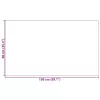  Ajtószőnyeg Beige és fekete 90 x 150 cm Polipropilén és vinil