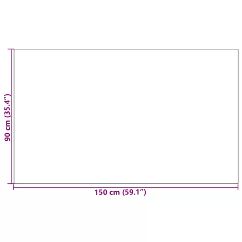  Ajtószőnyeg Beige és fekete 90 x 150 cm Polipropilén és vinil