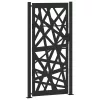  Kerti kapu Fekete 105x205 cm Acél könnyűszerkezetes kivitelben