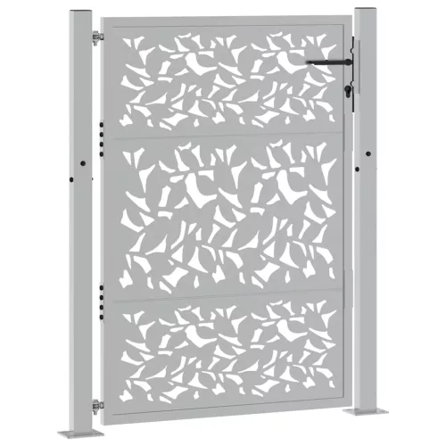  kerti kapu 105x130 cm időjárásálló acél szárnyas kivitelben