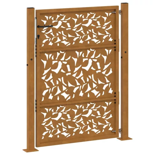  kerti kapu 105x130 cm időjárásálló acél szárnyas kivitelben