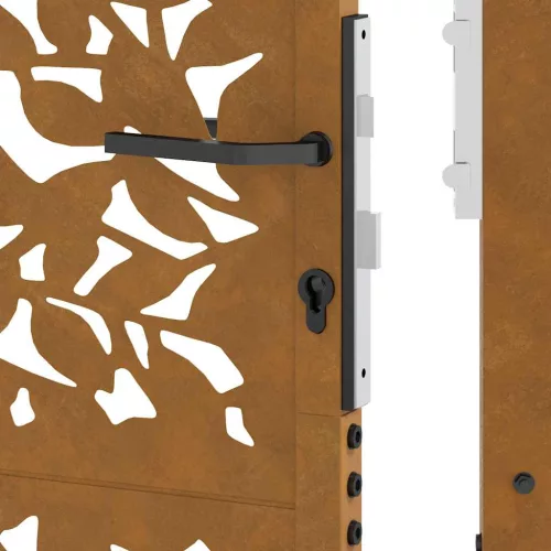  kerti kapu 105x130 cm időjárásálló acél szárnyas kivitelben