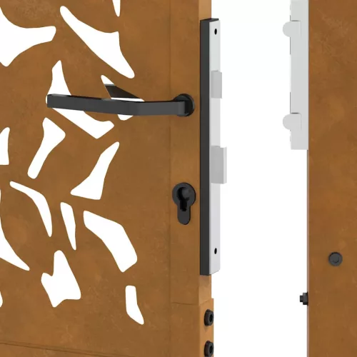  kerti kapu 105x180 cm időjárásálló acél szárnyas kivitelben