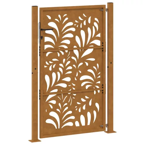  Kerti kapu 105x155 cm időjárásálló acél hullámos kivitelben