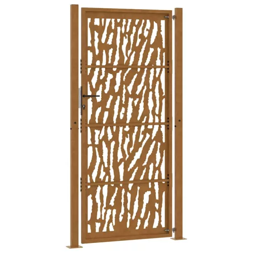  Kerti kapu 105x205 cm időjárásálló acél nyomvonalas kivitelben