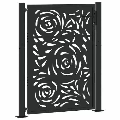  Kerti kapu Fekete 105x130 cm Acéllángos Design Fekete