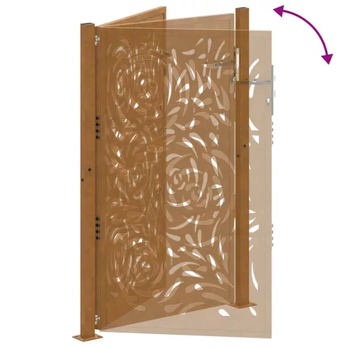  Kerti kapu 105x155 cm Időjárásálló acél lángos Design