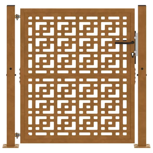  Kerti kapu 105x105 cm időjárásálló acél kereszt kivitelben