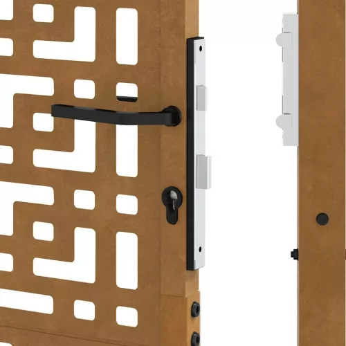  Kerti kapu 105x105 cm időjárásálló acél kereszt kivitelben