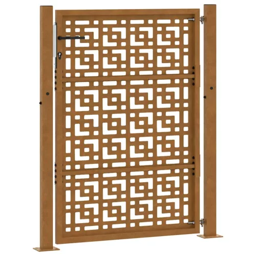  Kerti kapu 105x130 cm időjárásálló acél kereszt kivitelben