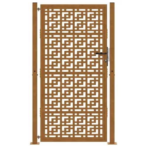  kerti kapu 105x180 cm időjárásálló acél kereszt kialakítású