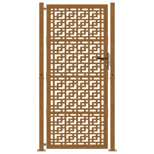  Kerti kapu 105x205 cm időjárásálló acél kereszt kivitelben