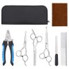  6 részes rozsdamentes acélból kutyakozmetikai ollókészlet