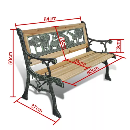  fa kerti pad gyermekeknek 84 cm