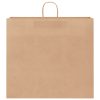  250 db barna papírzacskók fogantyúkkal 54x15x49 cm