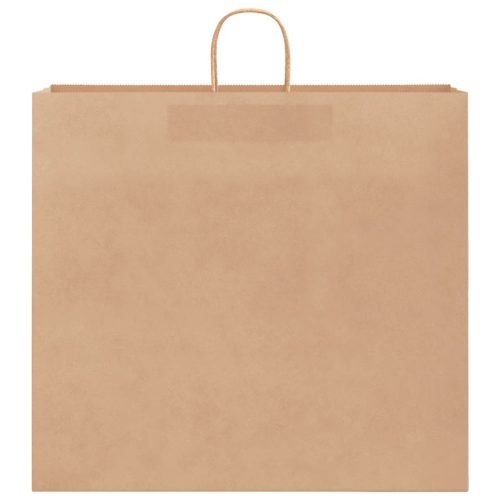  250 db barna papírzacskók fogantyúkkal 54x15x49 cm