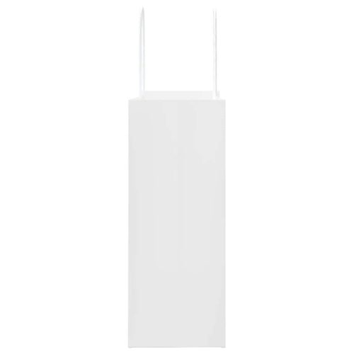  50 db fehér papírzacskók fogantyúkkal 21x11x28 cm