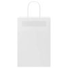  50 db fehér papírzacskók fogantyúkkal 21x11x31 cm