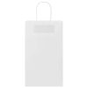  50 db fehér papírzacskók fogantyúkkal 21x11x36 cm