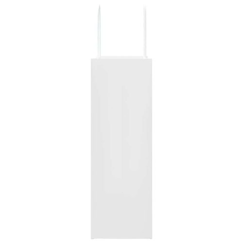  50 db fehér papírzacskók fogantyúkkal 26x12x35 cm