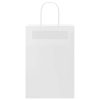  250 db fehér papírzacskók fogantyúkkal 21x11x31 cm