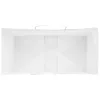  250 db fehér papírzacskók fogantyúkkal 21x11x36 cm