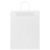  250 db fehér papírzacskók fogantyúkkal 32x12x42 cm