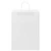  250 db fehér papírzacskók fogantyúkkal 32x17x44 cm